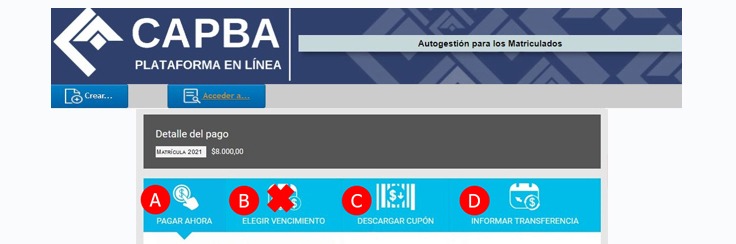 NUEVA PLATAFORMA “CAPBA EN LINEA”